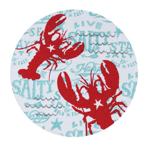 Live Salty Lobster Braided Placemat